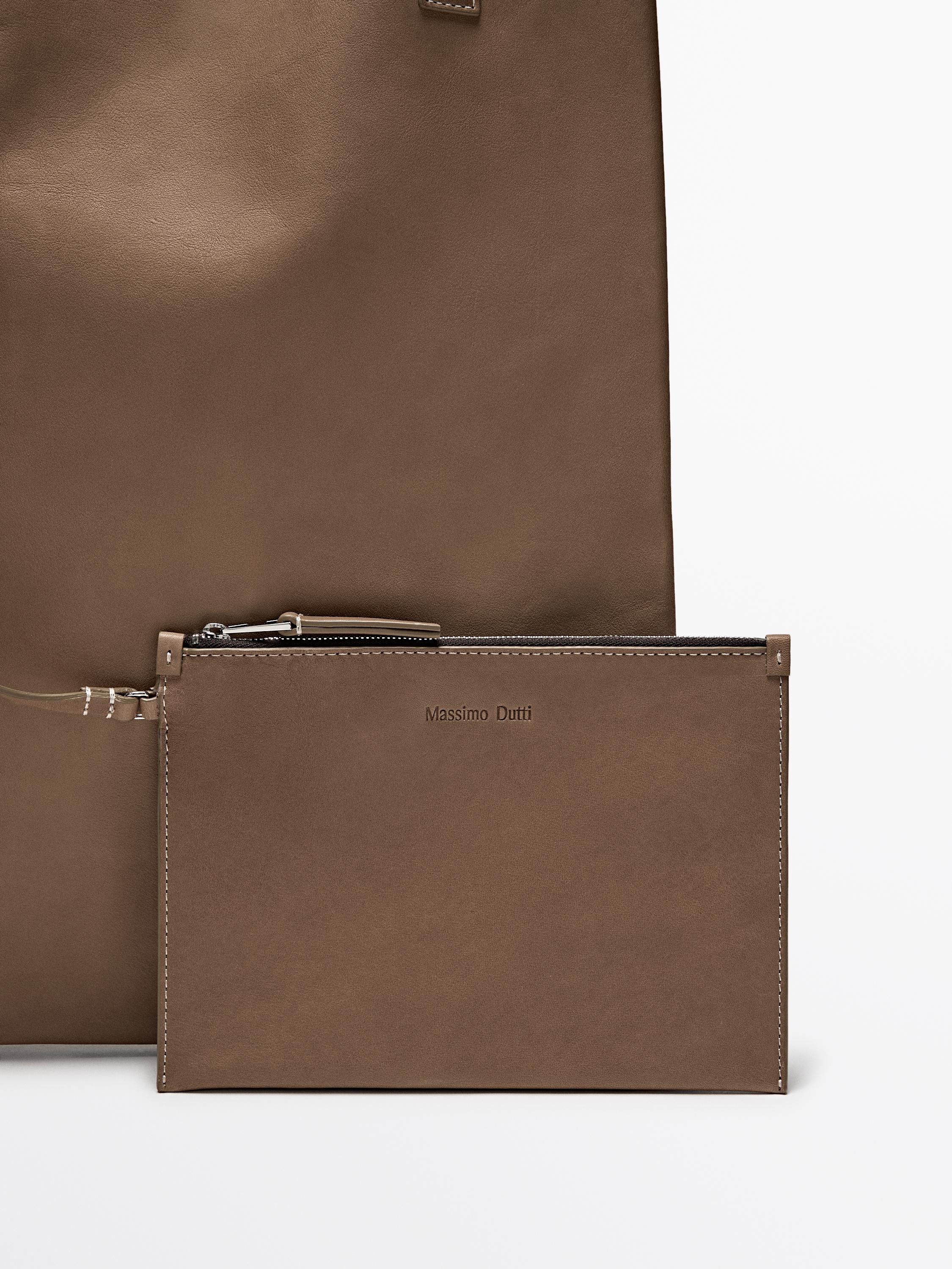 Nappa leather tote bag